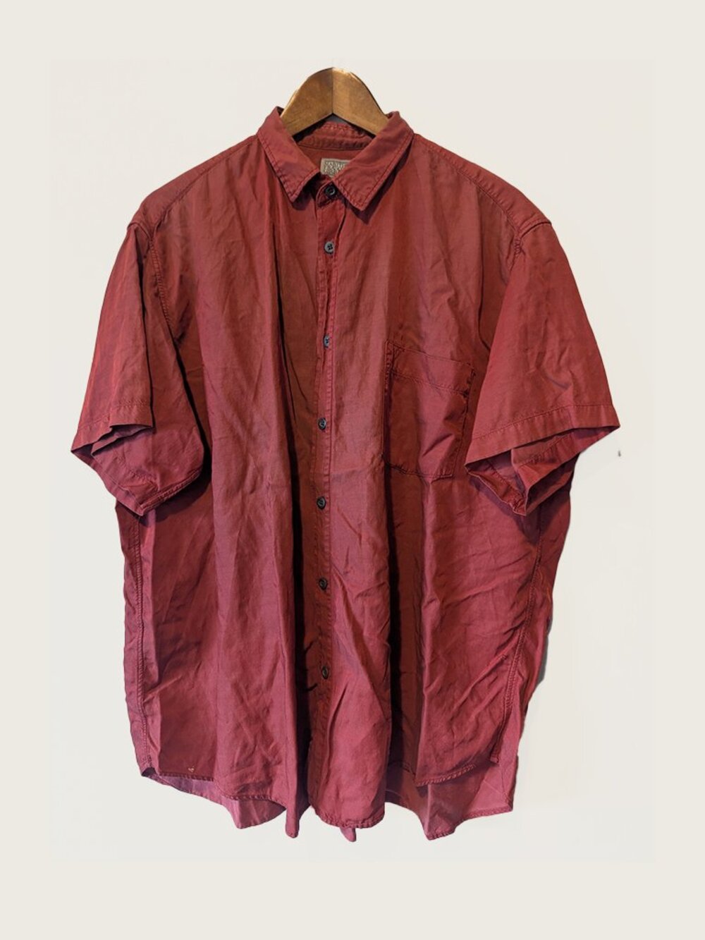 MARITHE FRANCOIS GIRBAUD - Satin red shirt - Sz M